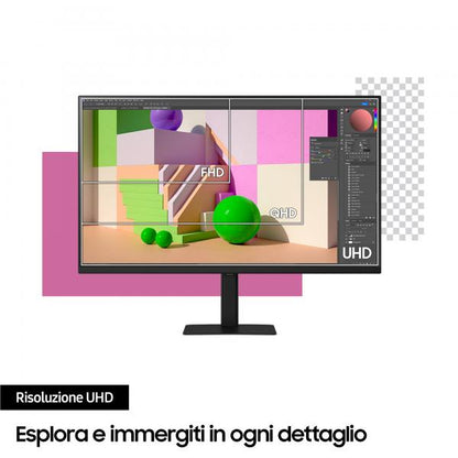 SAMSUNG MONITOR 27 LED IPS 16:9 4K UHD 5MS 350 CDM, DP/HDMI, VIEWFINITY S7 S27D700 [LS27D700EAUXEN]