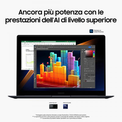 Samsung Galaxy Book4 Pro Intel Core Ultra 7 155H Computer portatile 40,6 cm (16") Touch screen WQXGA+ 16 GB LPDDR5x-SDRAM 1 TB SSD Wi-Fi 6E (802.11ax) Windows 11 Pro Grigio [NP962XGK-KG1IT]