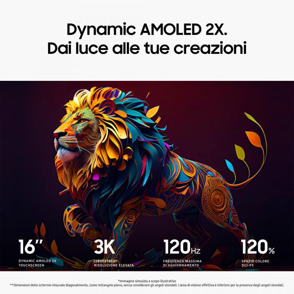 Samsung Galaxy Book4 Ultra Intel Core Ultra 9 185H Computer portatile 40,6 cm (16") Touch screen WQXGA+ 32 GB LPDDR5x-SDRAM 1 TB SSD NVIDIA GeForce RTX 4070 Wi-Fi 6E (802.11ax) Windows 11 Pro Grigio [NP964XGL-XG2IT]