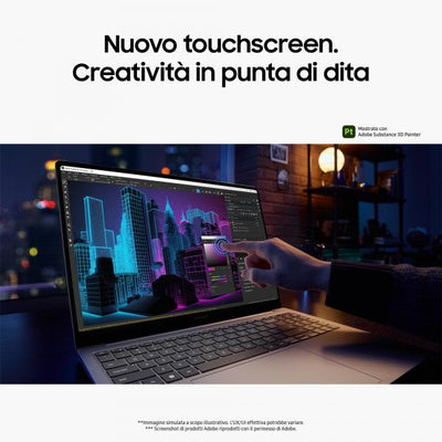 Samsung Galaxy Book4 Ultra Intel Core Ultra 9 185H Computer portatile 40,6 cm (16") Touch screen WQXGA+ 32 GB LPDDR5x-SDRAM 1 TB SSD NVIDIA GeForce RTX 4070 Wi-Fi 6E (802.11ax) Windows 11 Pro Grigio [NP964XGL-XG2IT]
