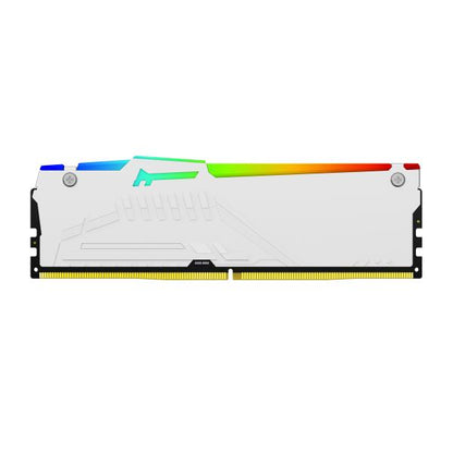 Kingston Technology FURY Beast 64GB 6400MT/s DDR5 CL32 DIMM (Kit da 2 moduli) White RGB EXPO [KF564C32BWEAK2-64]