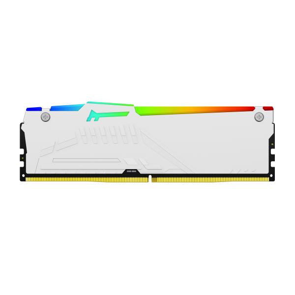 Kingston Technology FURY Beast 64GB 6400MT/s DDR5 CL32 DIMM (Kit da 2 moduli) White RGB EXPO [KF564C32BWEAK2-64]