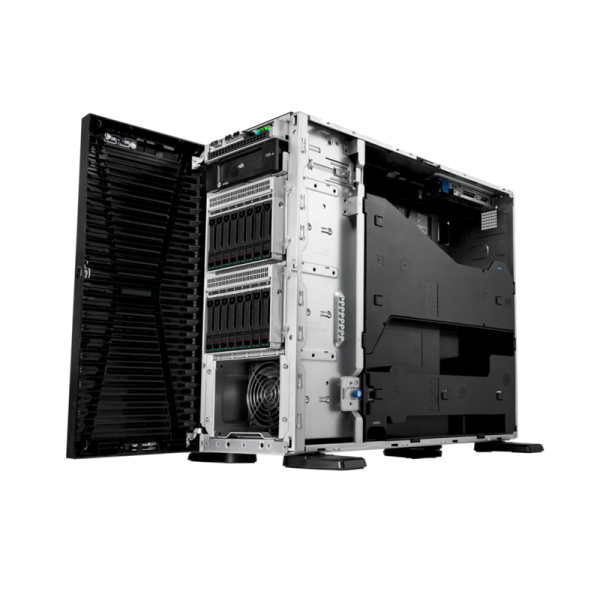 HPE SERVER PROLIANT ML110 GEN11 4510 12-CORE 1P 64GB-R MR408I-O 8SFF 2X480GB SSD 2X1000W RPS EU SERV [P71659-425]