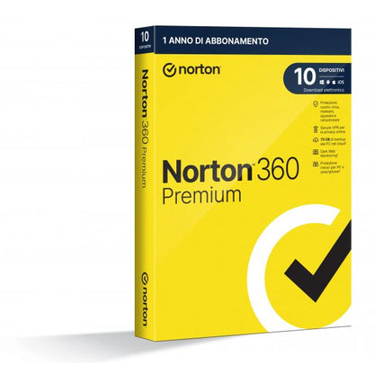 NORTON 360 PREMIUM 75GB IT 1 USER 10 DEVICE 1Y VECCHIO CODICE 21397805 [21429125]