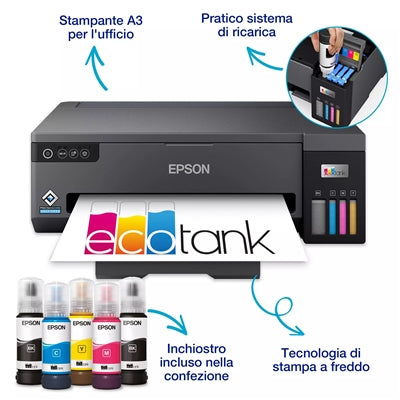 Epson EcoTank ET-14100 stampante a getto d'inchiostro A colori 4800 x 1200 DPI A3 Wi-Fi [C11CK39401]