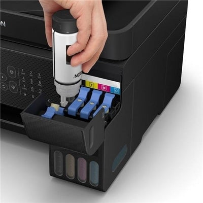 Epson EcoTank ET-4800 stampante multifunzione inkjet 4-in-1 A4, serbatoi ricaricabili alta capacità, 5 flaconi inclusi pari a 14000pag B/N 5200pag colore, Wi-FI Direct, USB [C11CJ65402]