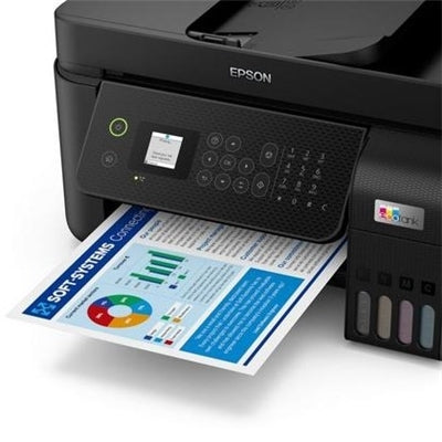 Epson EcoTank ET-4800 stampante multifunzione inkjet 4-in-1 A4, serbatoi ricaricabili alta capacità, 5 flaconi inclusi pari a 14000pag B/N 5200pag colore, Wi-FI Direct, USB [C11CJ65402]