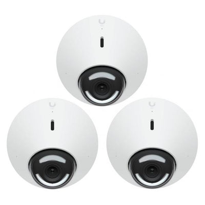 Ubiquiti - UVC-G5-Dome-3 - UniFi Indoor/Outdoor 2K PoE Ceiling camera, Ultra-wide viewing angle (102.4), 9 m (30 ft) IR night vision, Vandal resistant - 3 pack [UVC-G5-Dome-3]