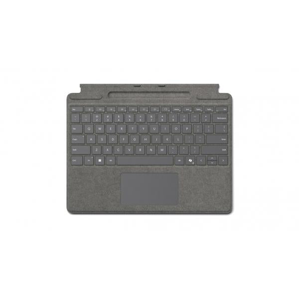 Microsoft Surface Pro Type Cover - Keyboard w/ PenStor - QWERTY - Platinum [8XB-00192]