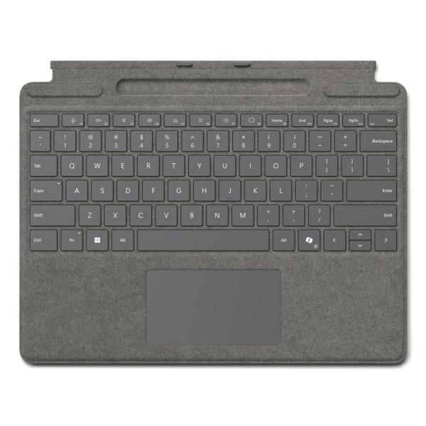 Microsoft Surface Pro Type Cover - Keyboard w/ PenStor - QWERTY - Platinum [8XB-00192]