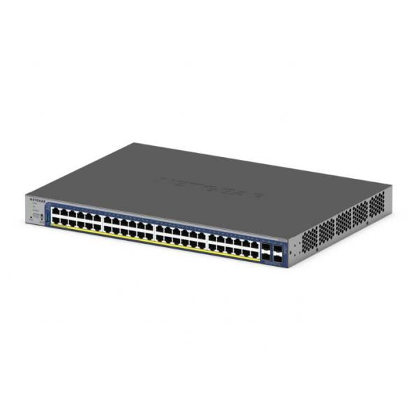 NETGEAR GS752TXP Gestito L2/L3/L4 10G Ethernet (100/1000/10000) Supporto Power over Ethernet (PoE) Nero [GS752TXP-300EUS]