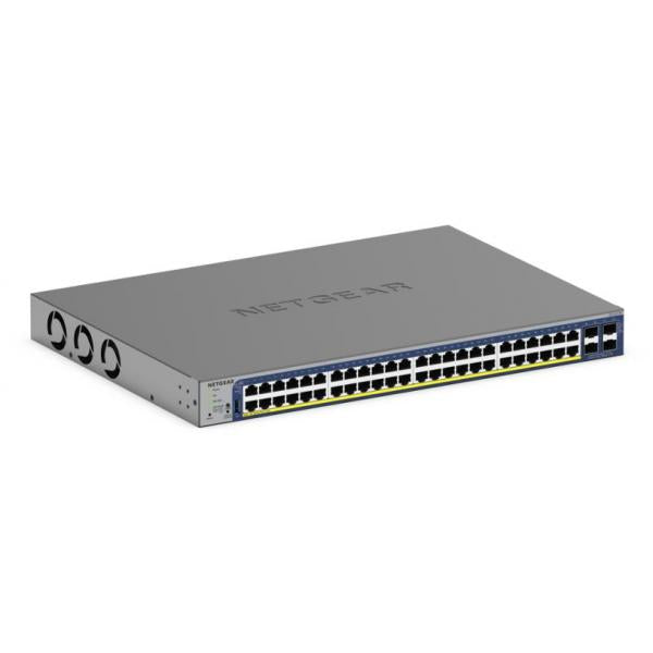 NETGEAR GS752TXP Gestito L2/L3/L4 10G Ethernet (100/1000/10000) Supporto Power over Ethernet (PoE) Nero [GS752TXP-300EUS]