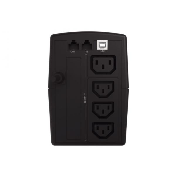 Conceptronic 1000VA 600W UPS - IEC x 4 - HID USB - RJ45 In/Out - AVR [ZEUS07E]