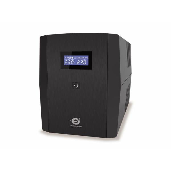 Conceptronic 1500VA 900W UPS - IEC x 3 - Schuko x 2 - HID USB - AVR [ZEUS08EM]