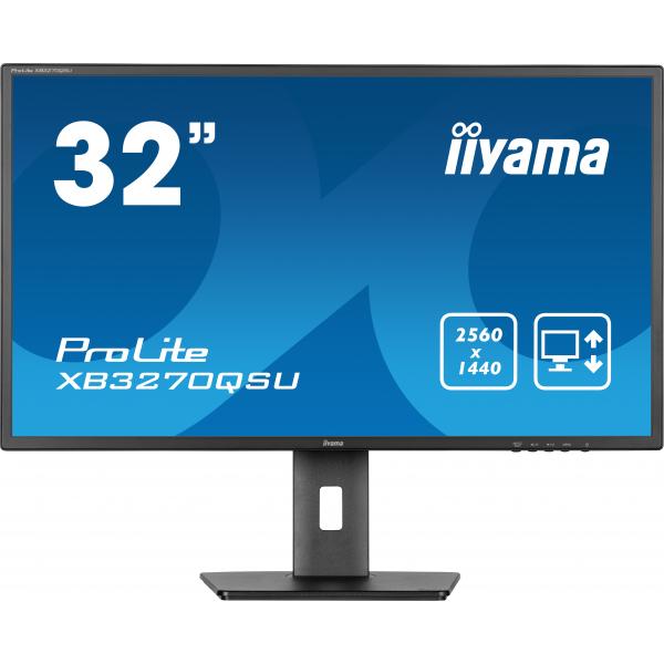Iiyama ProLite 32 inch - Quad HD IPS LED Monitor - 2560x1440 - Pivot / HAS [XB3270QSU-B1]