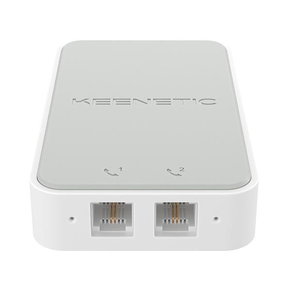 KEENETIC Linear (KN-3110), Adattatore VoIP 2 porte FXS RJ11, compatibile con tutti gli operatori [KN-3110-01EN]