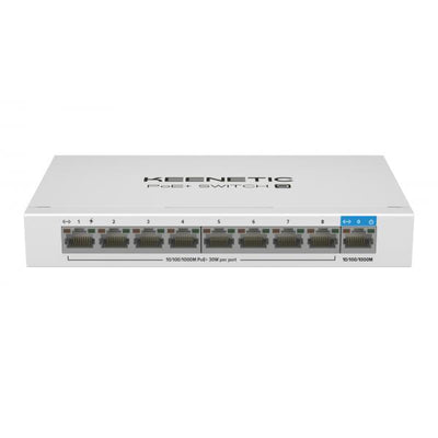 KEENETIC POE+ SWITCH 9 (KN-4710), SWITCH 1 PORTA 1GBPS + 8 PORTE 1 GBPS POE+, 30W 802.3af/at (PoE+) [KN-4710-01-EU]