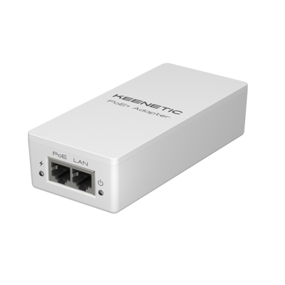 KEENETIC POE+ ADAPTER (KN-4510), INIETTORE POE+ CONFORME 802.3AF/AT [KN-4510-01-EU]