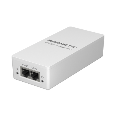 KEENETIC POE+ ADAPTER (KN-4510), INIETTORE POE+ CONFORME 802.3AF/AT [KN-4510-01-EU]