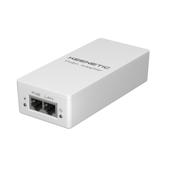 KEENETIC POE+ ADAPTER (KN-4510), INIETTORE POE+ CONFORME 802.3AF/AT [KN-4510-01-EU]