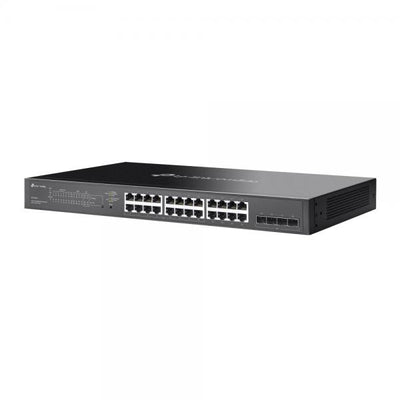 TP-Link - SG2428LP - Omada 28-Port Gigabit Smart Switch with 16-Port PoE+, 24 Gigabit Ports (16PoE+ and 8 Non-PoE), 4 Gigabit SFP Slots, 16 802.3at/af, 150 W PoE Power, 1U 19-inch Rack-mountable [SG2428LP]