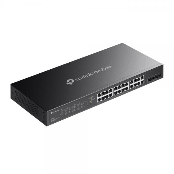 TP-Link - SG2428LP - Omada 28-Port Gigabit Smart Switch with 16-Port PoE+, 24 Gigabit Ports (16PoE+ and 8 Non-PoE), 4 Gigabit SFP Slots, 16 802.3at/af, 150 W PoE Power, 1U 19-inch Rack-mountable [SG2428LP]