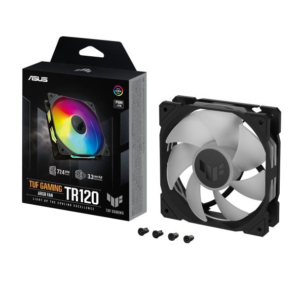 ASUS TUF Gaming TR120 ARGB Fan - Single Pack Case per computer Ventilatore 12 cm Nero [90DA0090-B09000]