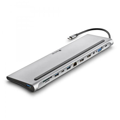NGS DOCKING TYPE-C OUTPUT: USB 2.0 + 2x USB 3.0 + 2x HDMI + VGA + AUDIO + PD + RJ45 + USB C + SD/TF [WONDERDOCK12]
