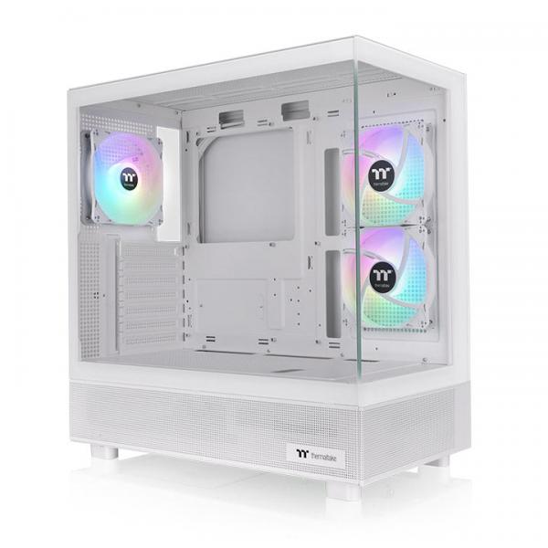 THERMALTAKE CASE M.TOWER VIEW 270 PLUS TG ARGB SNOW 3*120mm WHITE ARGB Hyd [CA-1Y7-00M6WN-01]