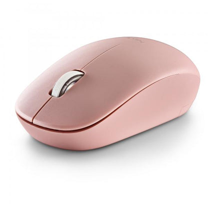 NGS MOUSE WIRELESS 2.4 GHZ,CON ROTELLA, SILENZIOSO, USB NANO, ROSA [FOGPROPINK]