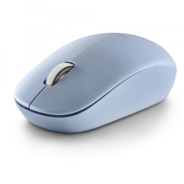 NGS MOUSE WIRELESS 2.4 GHZ,CON ROTELLA, SILENZIOSO, USB NANO, AZZURRO [FOGPROBLUE]