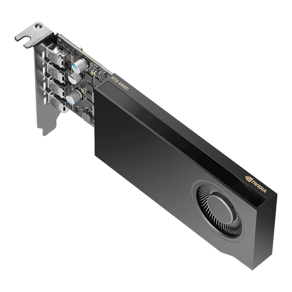 PNY VGA QUADRO RTX A1000, 8GB GDDR6, 4x mDP, 4x mDP tp AD adapter, 1x LP BRACKET, LOW PROFILE [VCNRTXA1000-PB]