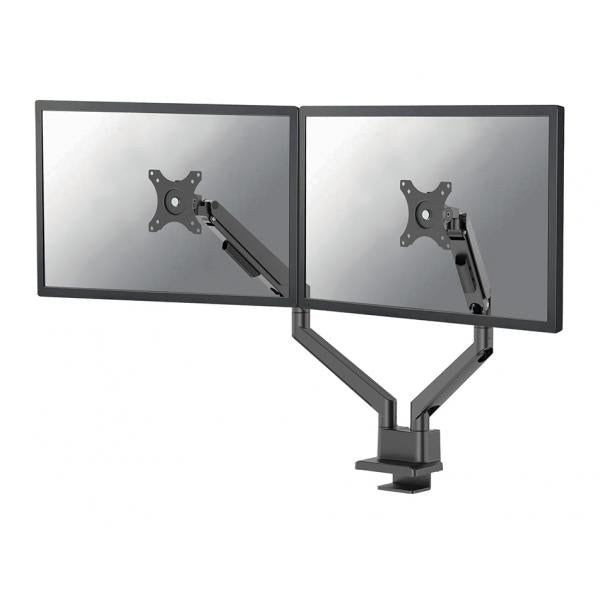 Neomounts NEXT Slim Dual Monitor Arm - 17-32inch - 1-9 kg/screen (curved 8 kg/screen) - Gas Spring - 180 Degrees - Stop Mechanism - Topfix [DS70-250BL2]