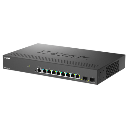 D-LINK SWITCH 10-PORT MULTI-GIGABIT SMART MANAGED SWITCH INCLUDING 8 MULTI-GIGABIT 2.5G AND 2 10G SF [DMS-1250-10S]