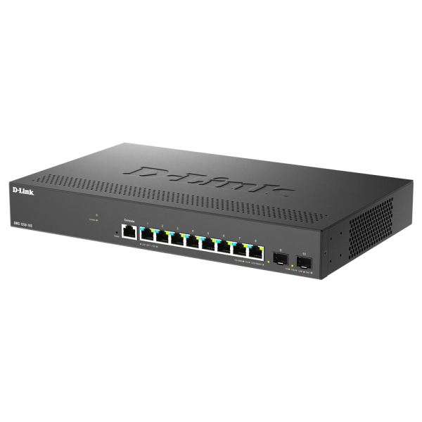 D-LINK SWITCH 10-PORT MULTI-GIGABIT SMART MANAGED SWITCH INCLUDING 8 MULTI-GIGABIT 2.5G AND 2 10G SF [DMS-1250-10S]