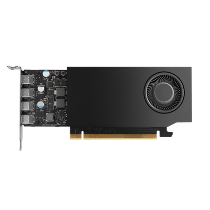 PNY VGA QUADRO RTX A400 4GB, 4x MINI DP, 1x ATX BRACKET, LOW PROFILE, OEM VERS [VCNRTXA400-SB]