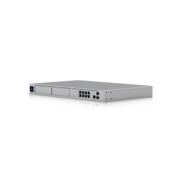 Ubiquiti - UDM-PRO-MAX - UniFi Dream Machine Pro Max with Quad-core ARM Cortex-A57 at 2.0 GHz, 8GB DDR4 RAM, x2 HDD 3.5" NVR (128gb ssd integrated), 1U rack, 200+ devices, 2k+ clients, LAN x8 GbE RJ [UDM-Pro-Max-EU]