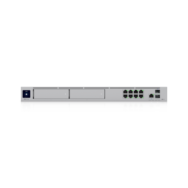 Ubiquiti - UDM-PRO-MAX - UniFi Dream Machine Pro Max with Quad-core ARM Cortex-A57 at 2.0 GHz, 8GB DDR4 RAM, x2 HDD 3.5" NVR (128gb ssd integrated), 1U rack, 200+ devices, 2k+ clients, LAN x8 GbE RJ [UDM-Pro-Max-EU]
