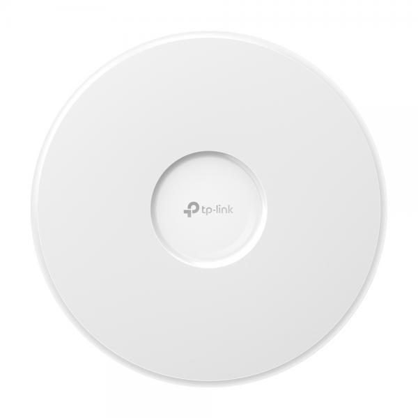 TP-Link - EAP772 - Omada BE9300 Ceiling Mount Tri-Band Wi-Fi 7 Access Point, 1x 2.5G RJ45 Port, 574Mbps at 2.4Ghz + 2880 Mbps at 5 GHz + 5760 Mbps at 6 GHz, 802.3at PoE or 12V/2.5A DC (Power Adapter [EAP772]
