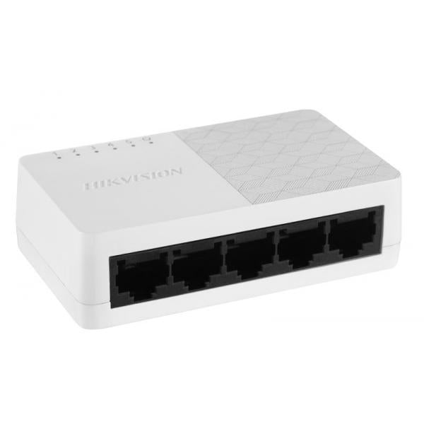 HIKVISION SWITCH 5 PORT GIGABIT UNMANAGED DESKTOP SWITCH 5 GIGABIT RJ45 PORTS, DESKTOP PLASTIC SWITC [DS-3E0505D-O]