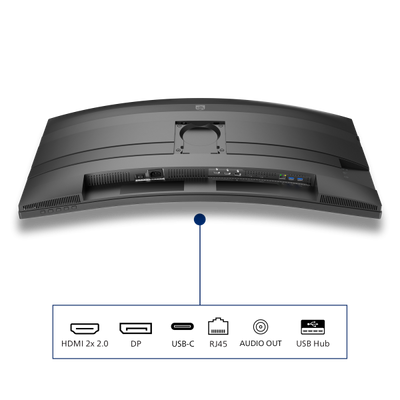 Philips 5000 Series - 34 inch Curved UltraWide Quad HD VA LED Monitor - 3440x1440 - 120Hz - HAS / USB-C [34B2U5600C/00]