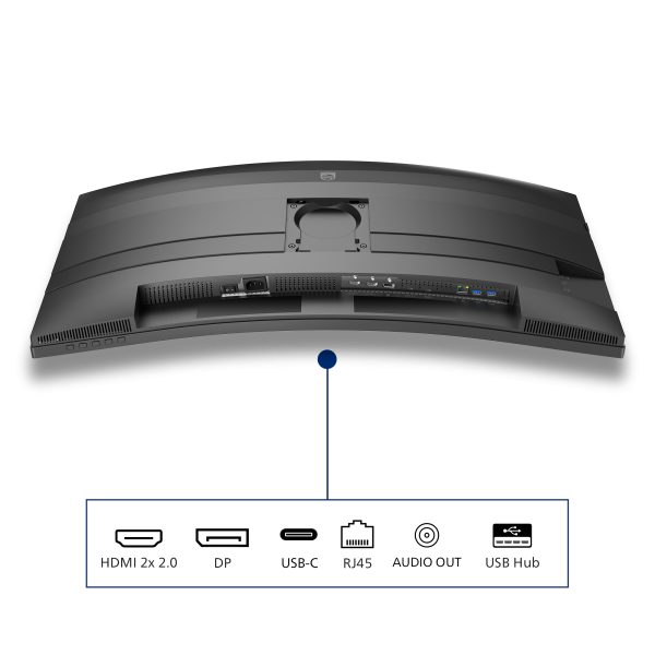 Philips 5000 Series - 34 inch Curved UltraWide Quad HD VA LED Monitor - 3440x1440 - 120Hz - HAS / USB-C [34B2U5600C/00]