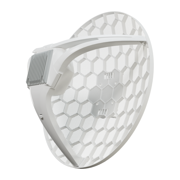 MikroTik - LHGGR&R11e-LTE7 - CPE outdoor con antenna direzionale LTE da 17 dBi e fascio di circa 25, pensata per collegamenti a lunga distanza verso il ripetitore mobile. Integra CPU dual core da 800 [LHGGR&R11e-LTE7]