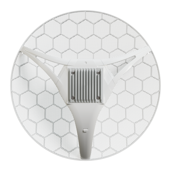 MikroTik - LHGGR&R11e-LTE7 - CPE outdoor con antenna direzionale LTE da 17 dBi e fascio di circa 25, pensata per collegamenti a lunga distanza verso il ripetitore mobile. Integra CPU dual core da 800 [LHGGR&R11e-LTE7]