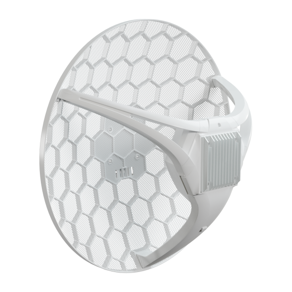 MikroTik - LHGGR&R11e-LTE7 - CPE outdoor con antenna direzionale LTE da 17 dBi e fascio di circa 25, pensata per collegamenti a lunga distanza verso il ripetitore mobile. Integra CPU dual core da 800 [LHGGR&R11e-LTE7]