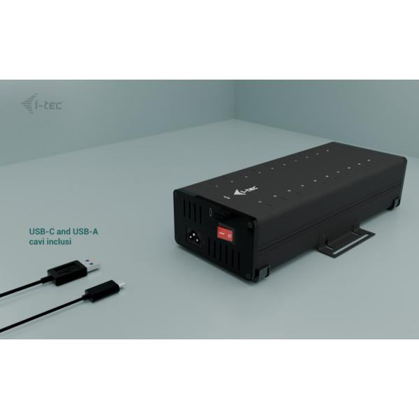 i-tec USB-C/USB-A Metal Charging + data HUB, 15W per port, 20x USB-C [CACHRGHUB20CIT]