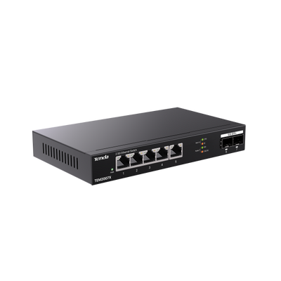 TENDA SWITCH UNMANAGED DESKTOP, 5*2.5GE + 2*10G SFP [TEM2007X]