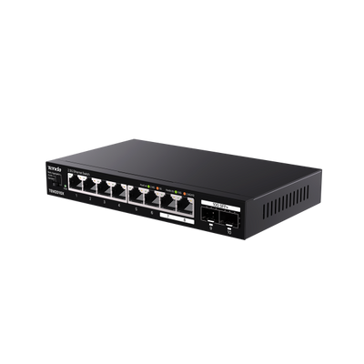 TENDA SWITCH UNMANAGED DESKTOP, 8*2.5GE + 2*10G SFP [TEM2010X]