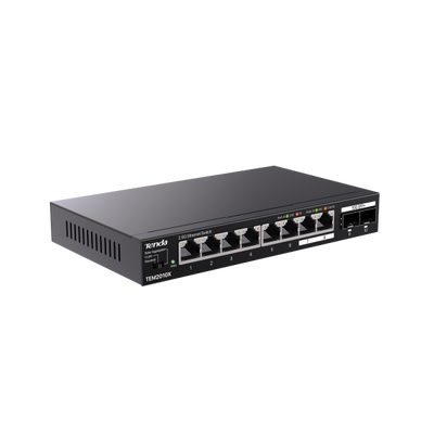 TENDA SWITCH UNMANAGED DESKTOP, 8*2.5GE + 2*10G SFP [TEM2010X]