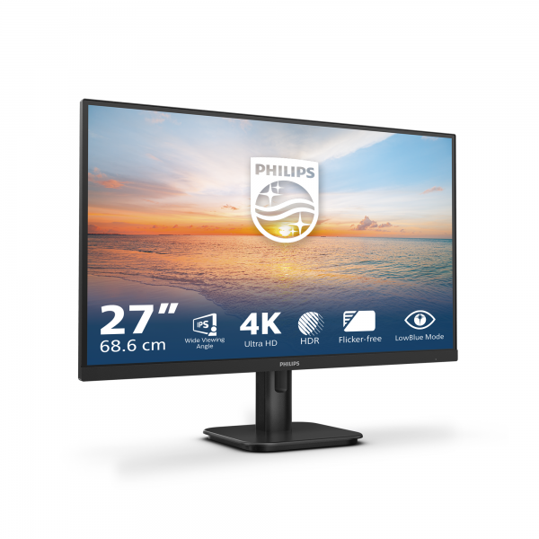 PHILIPS MONITOR 27 LED IPS 16:9 4K UHD 4MS 350 CDM, DP/HDMI, MULTIMEDIALE [27E1N1800A]